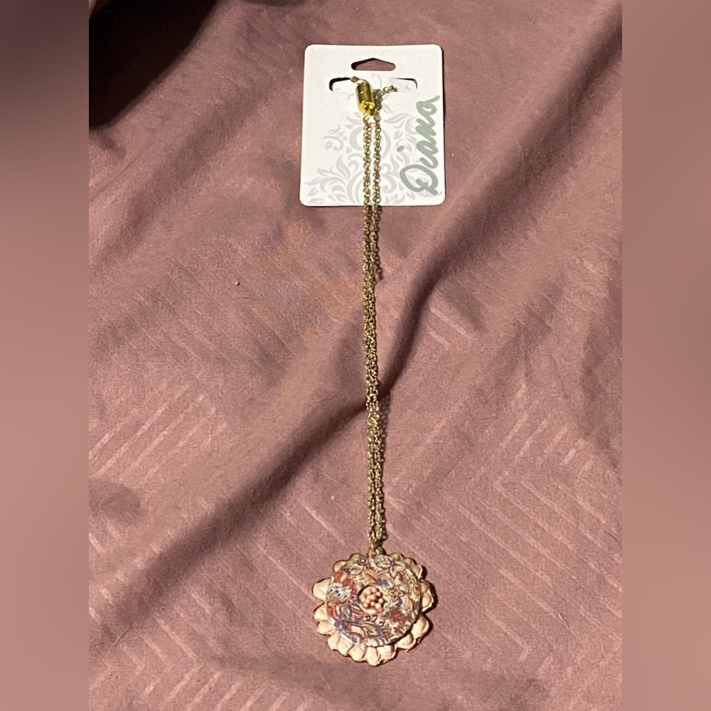 Handmade disc necklace
